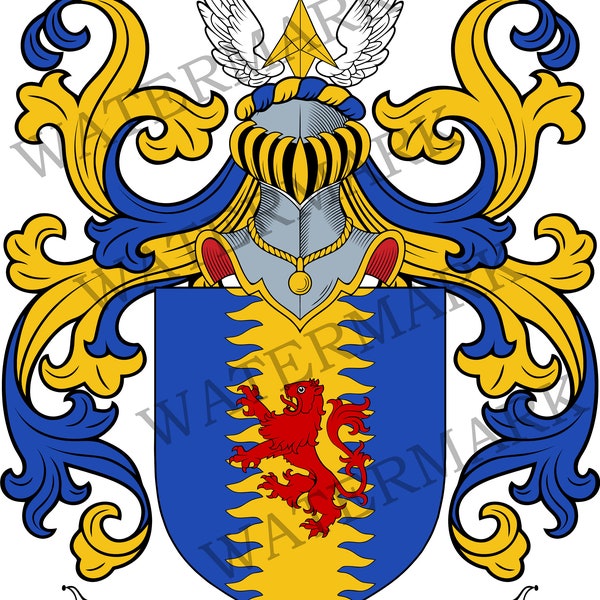 Coleman Family Crest (England) - Digital Download - Coleman Coat of Arms JPG File - Heraldry, Genealogy, Ancestry, Surnames, Shields