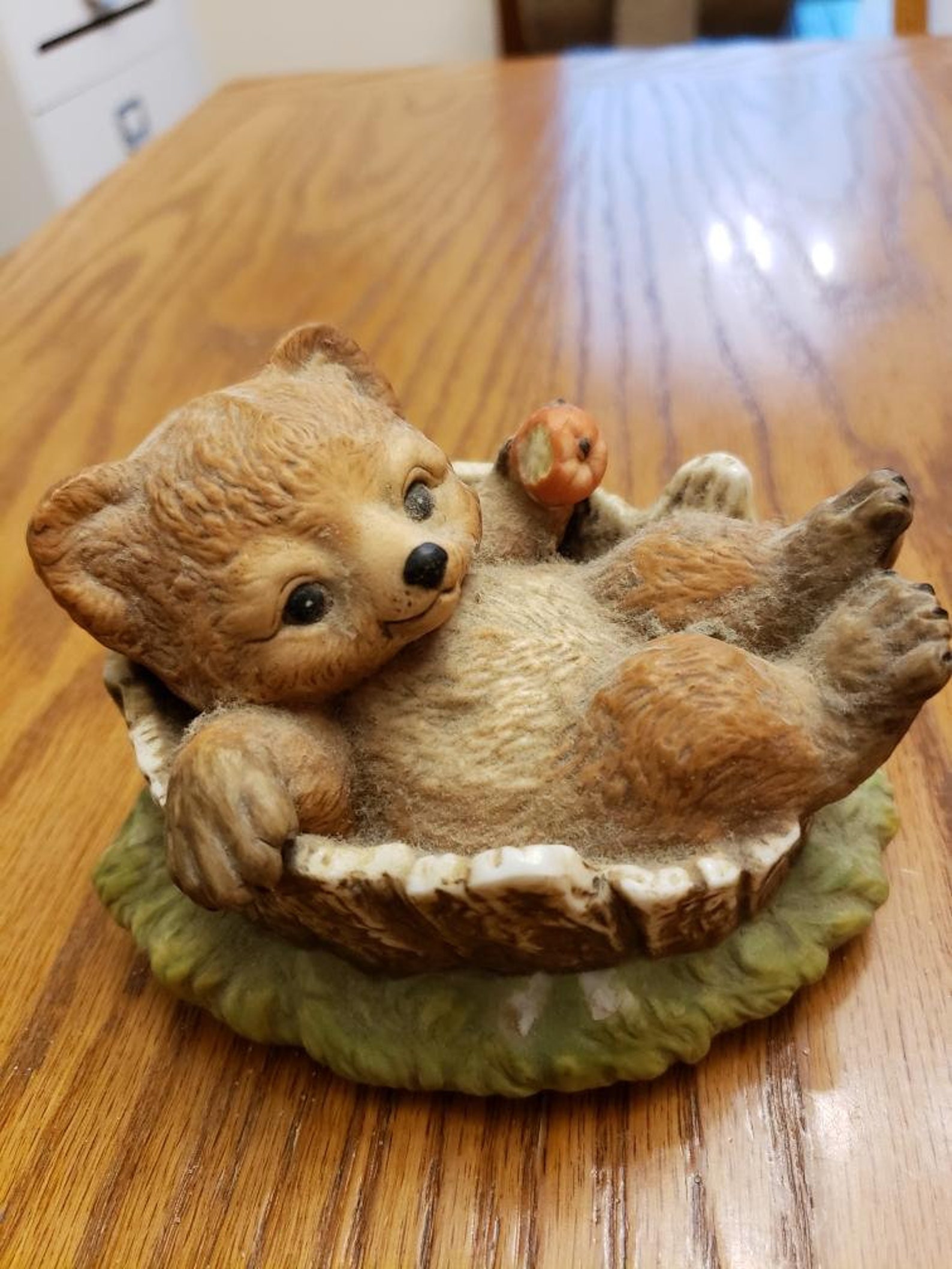 Vintage Home Interior Bear Figurine 1984 Etsy