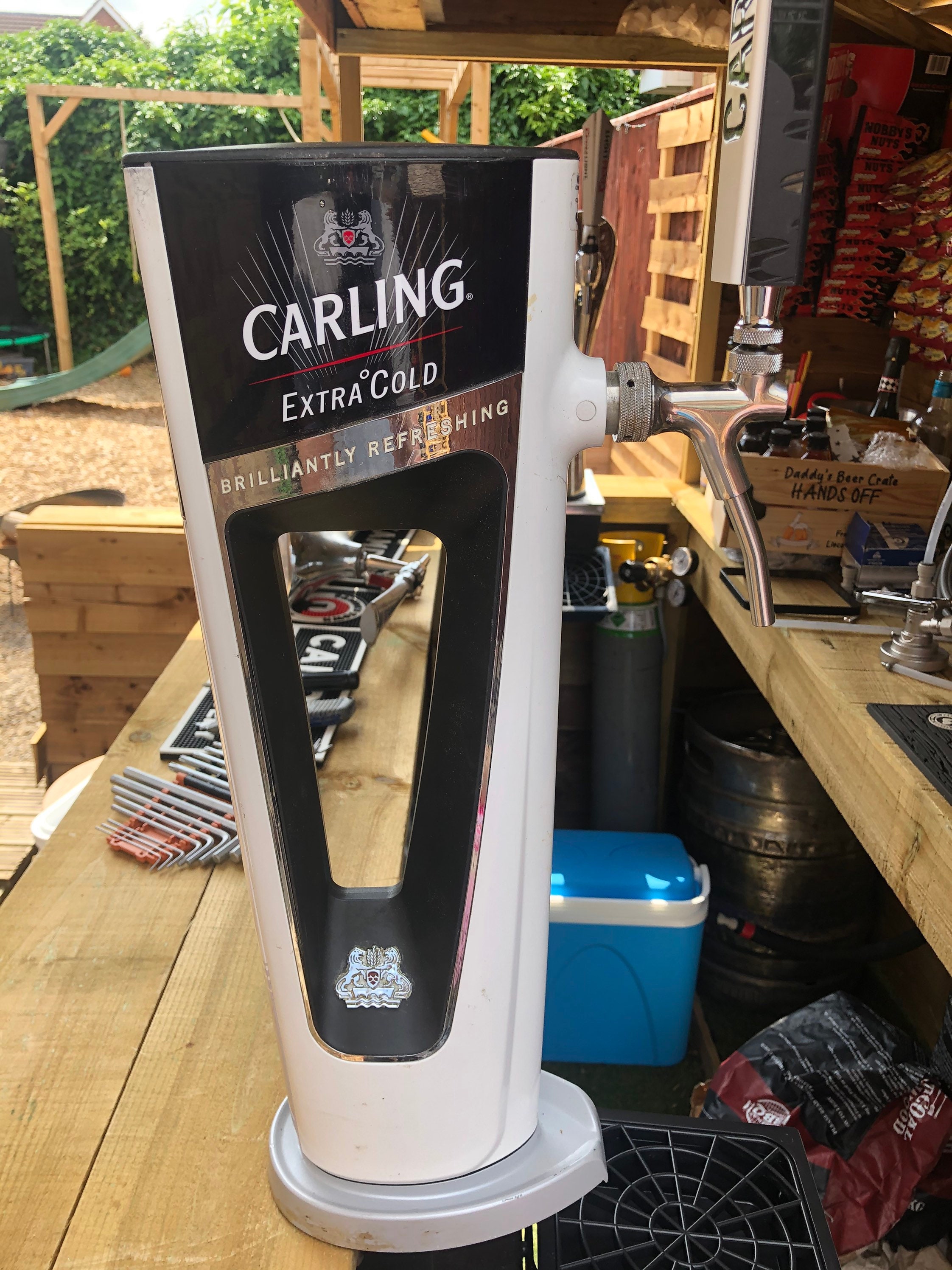 Carling beer Pump Full Set Up Mobile Bar Man Cave Outside Bar Etsy