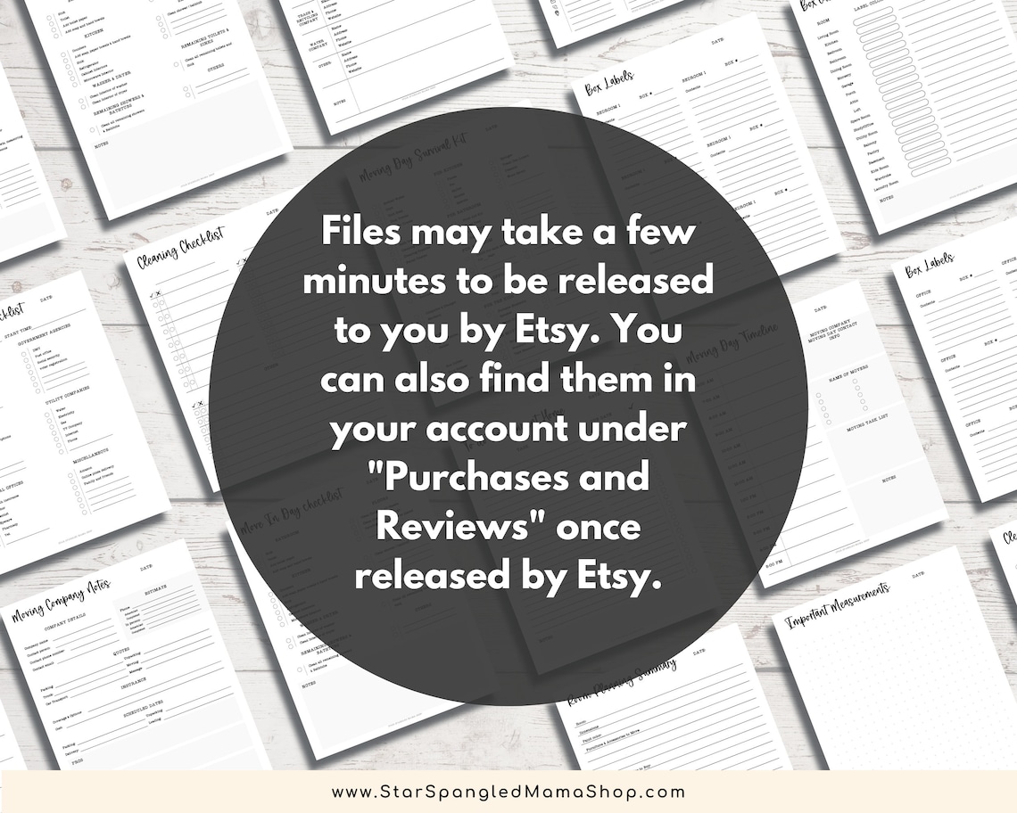 Printable Moving Planner Moving Organizer Moving Binder - Etsy