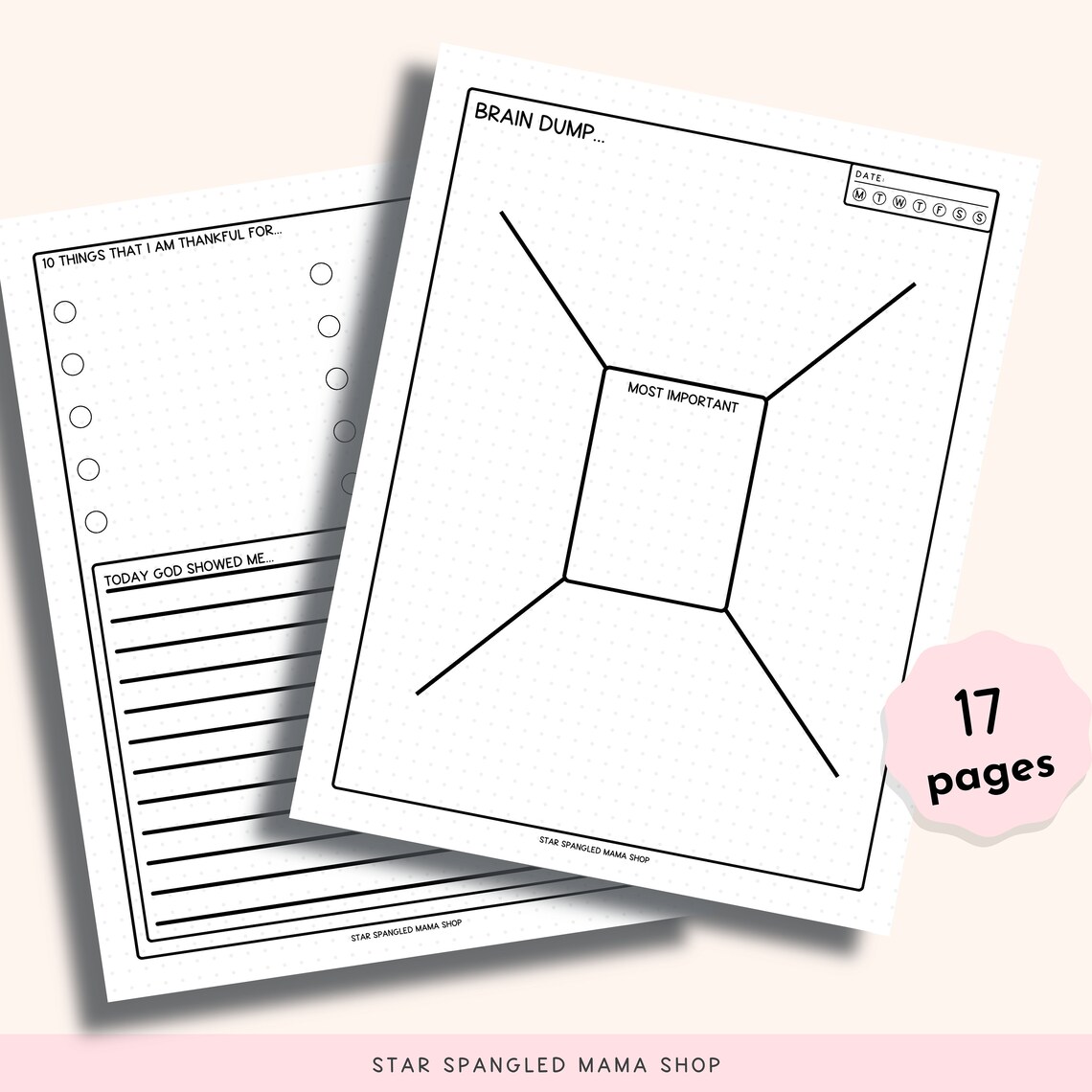 Bible Study Bullet Journal, Bible Study Printable, Prayer List, Brain ...