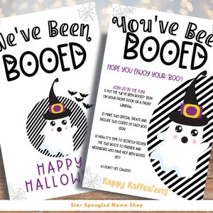 You&#39;ve Been Booed Printable, We&#39;ve Been Booed, This is an Instant Download! US Letter and US Letter Half Sheet sizes included! FREE item!