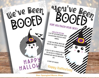 You've Been Booed Printable, We've Been Booed, This is an Instant Download! US Letter and US Letter Half Sheet sizes included! FREE item!