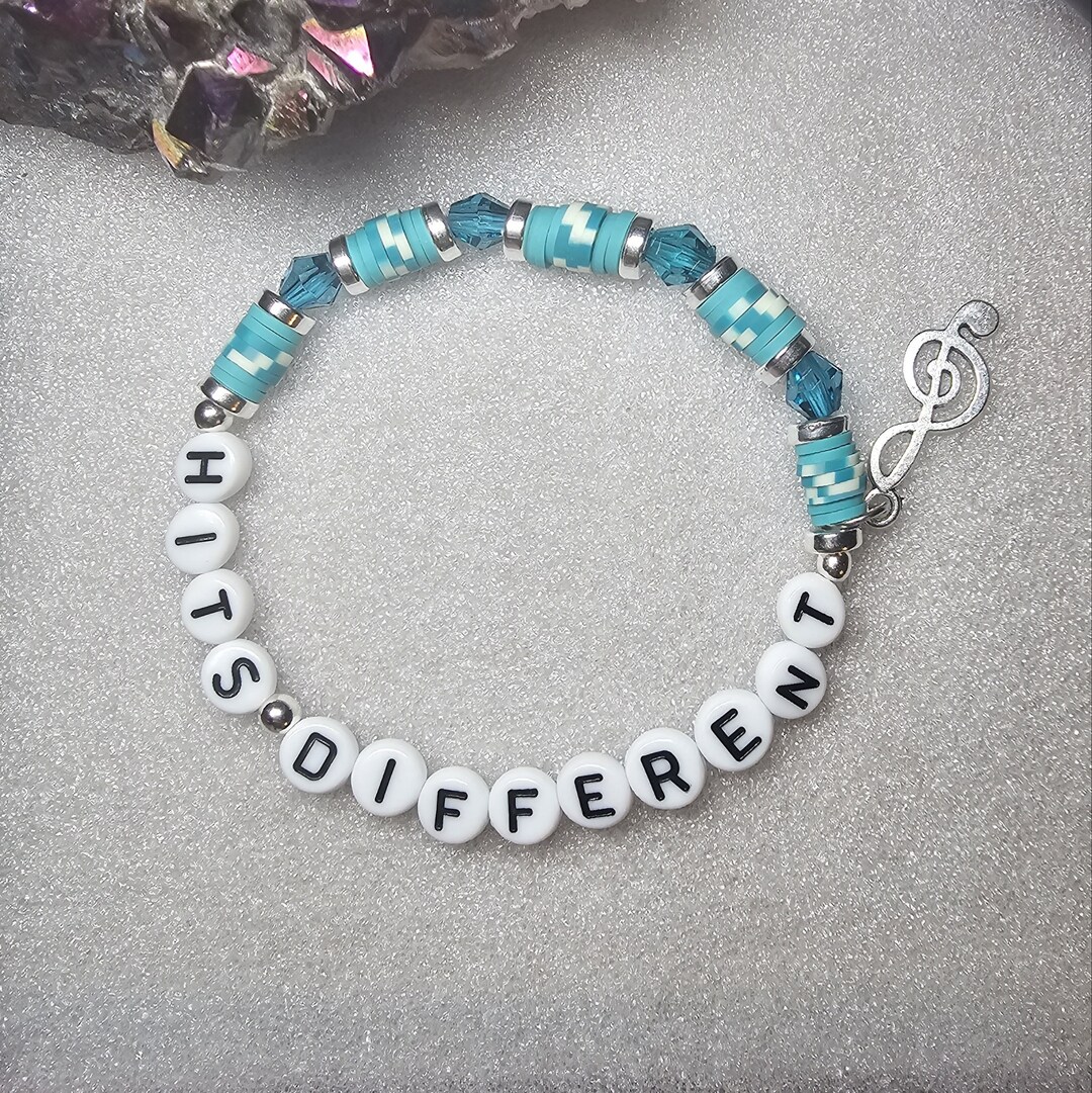Hits Different Swiftie Friendship Beaded Word Bracelet for Women