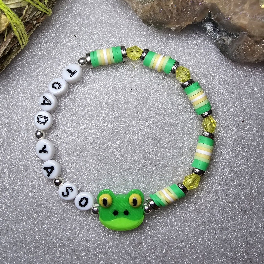 Toad Ya so Beaded Word Bracelet for Women Handmade Heishi Bead Bracelet ...