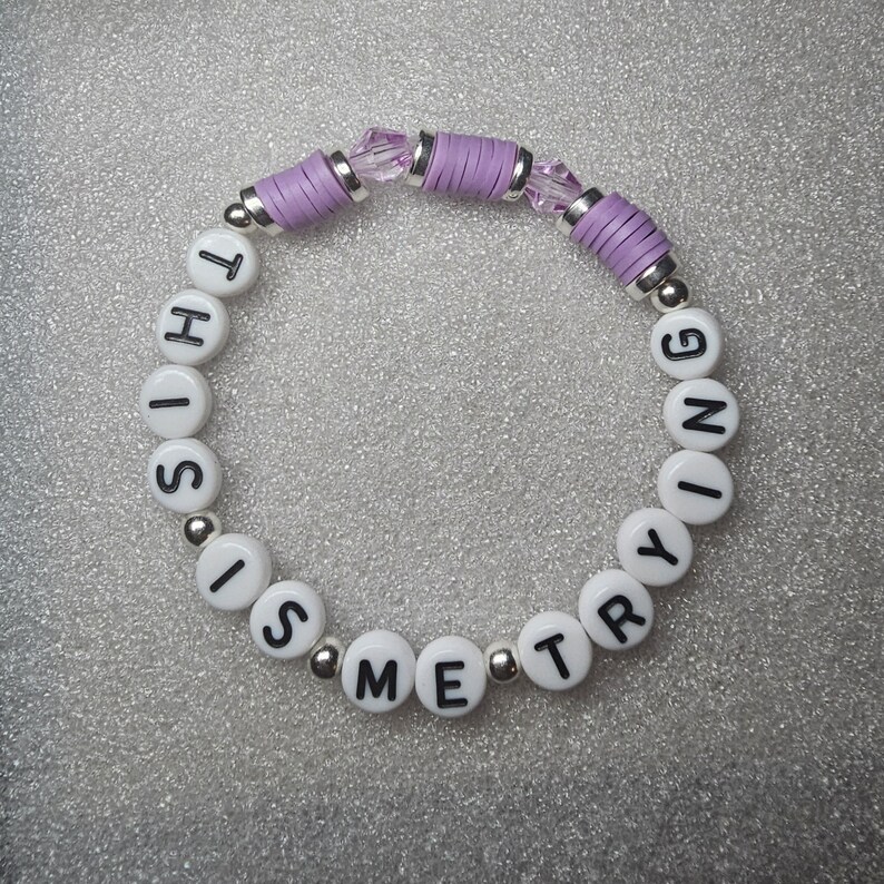 This is Me Trying Taylor Swift Song Bracelet Beaded Word Bracelet for