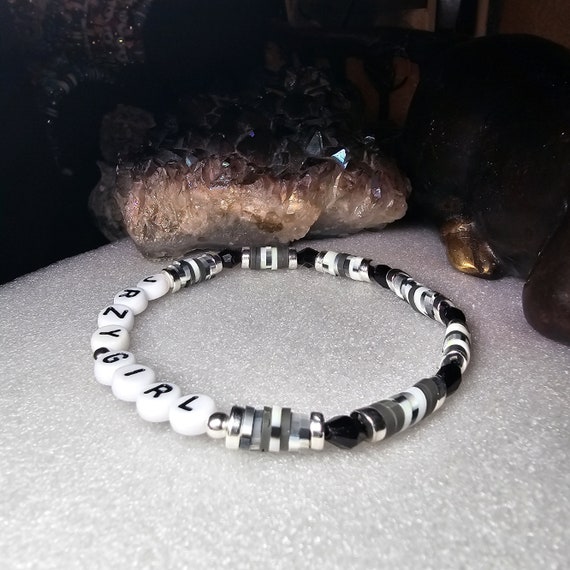 Jrzy Girl Bracelet Jersey Girl Beaded Word Bracelet for Women