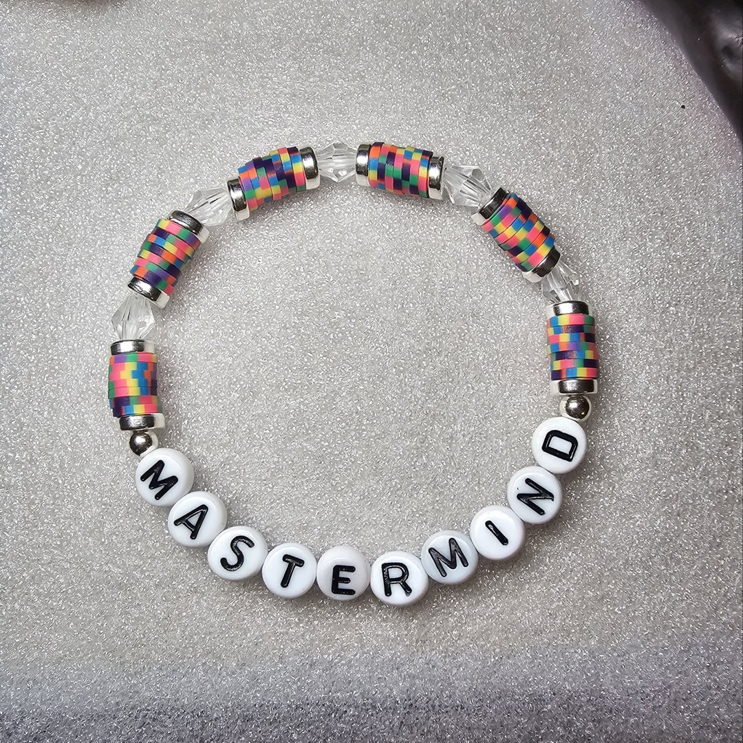 Mastermind Swiftie Friendship Bracelet Beaded Word Bracelet for Women