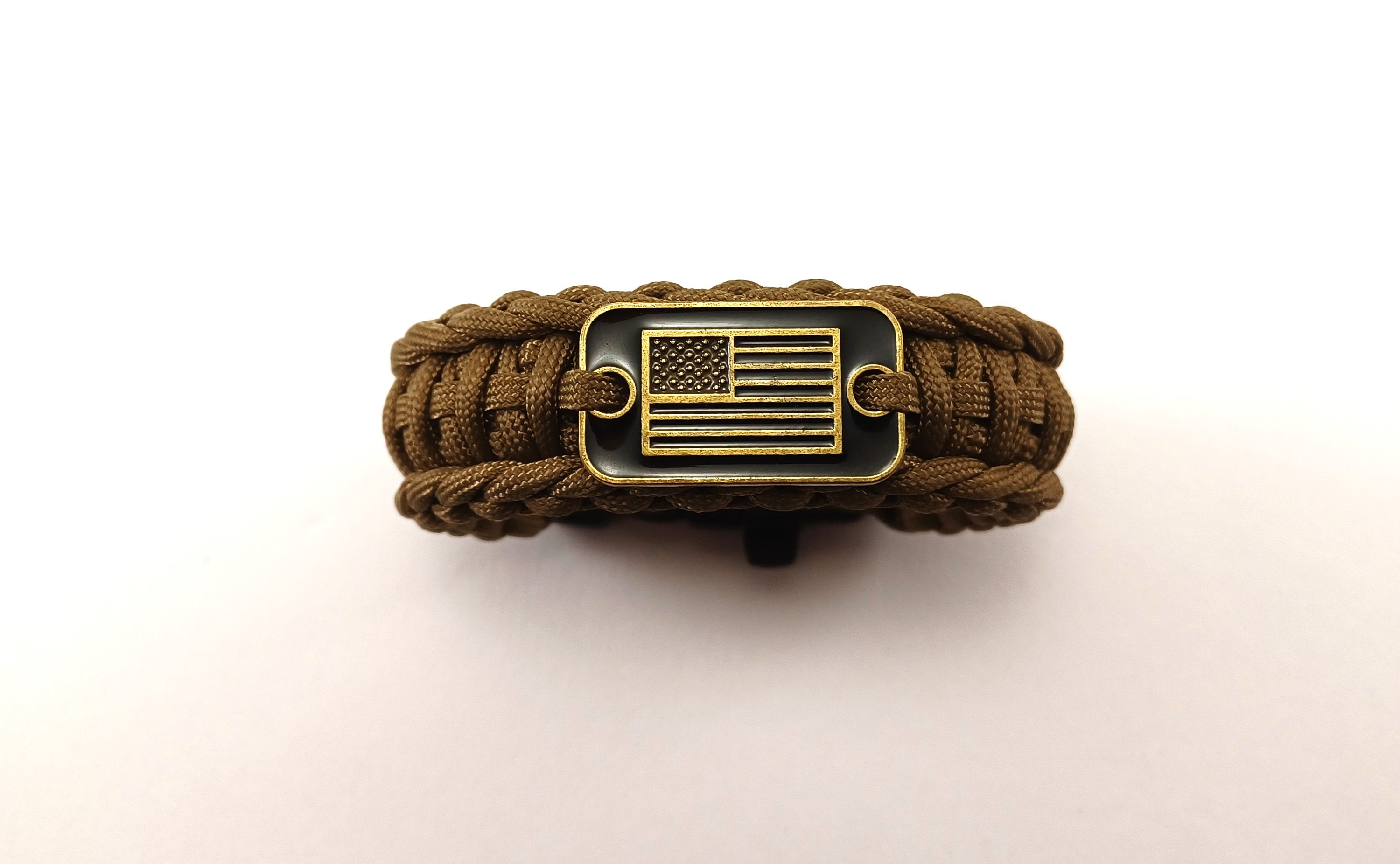 Handmade, Coyote Brown, King Cobra Paracord Bracelet With Black and Gold American Flag Plate and Whistle Buckle Fits Wrist Size: 7.5/ 8 - Etsy Handmade, Coyote Brown, King Cobra Paracord Bracelet With Black and Gold American Flag Plate and Whistle Buckle Fits Wrist Size: 7.5/ 8 - Etsy