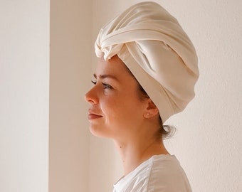 Curl loop / hair protection for the night / sleeping cap / organic bamboo jersey