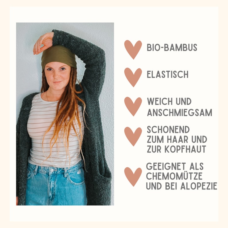 Organic bamboo beanie / hat unisex // chemo hat // alopecia // Miss Frieda image 2