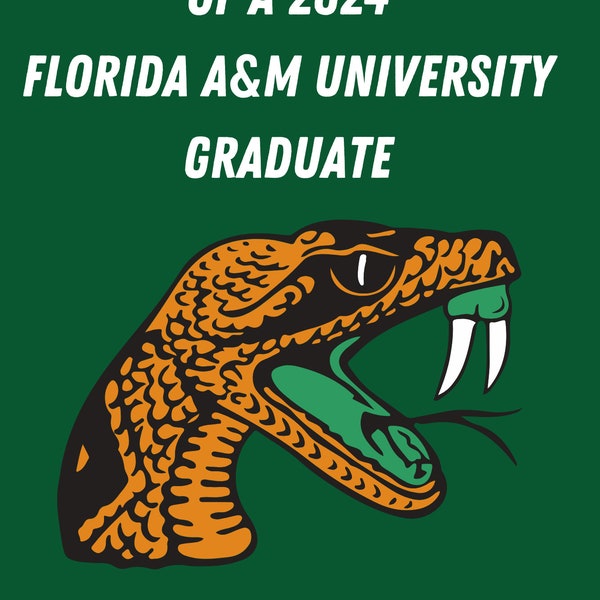 FAMU, Florida A&M University, College graduate, HBCU graduate, FAMU yard sign, Rattlers, Proud parent graduate