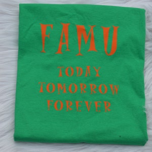 T shirt, FAMU, Florida A & M University, FAMU, 7 Hills, Black Universities, HBCU, Rattlers, personalized