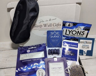 Sleep Well Gift Box/Letterbox Wellbeing Gift/Bedtime Pamper/Facial Treatment/Relaxation Sleep Kit