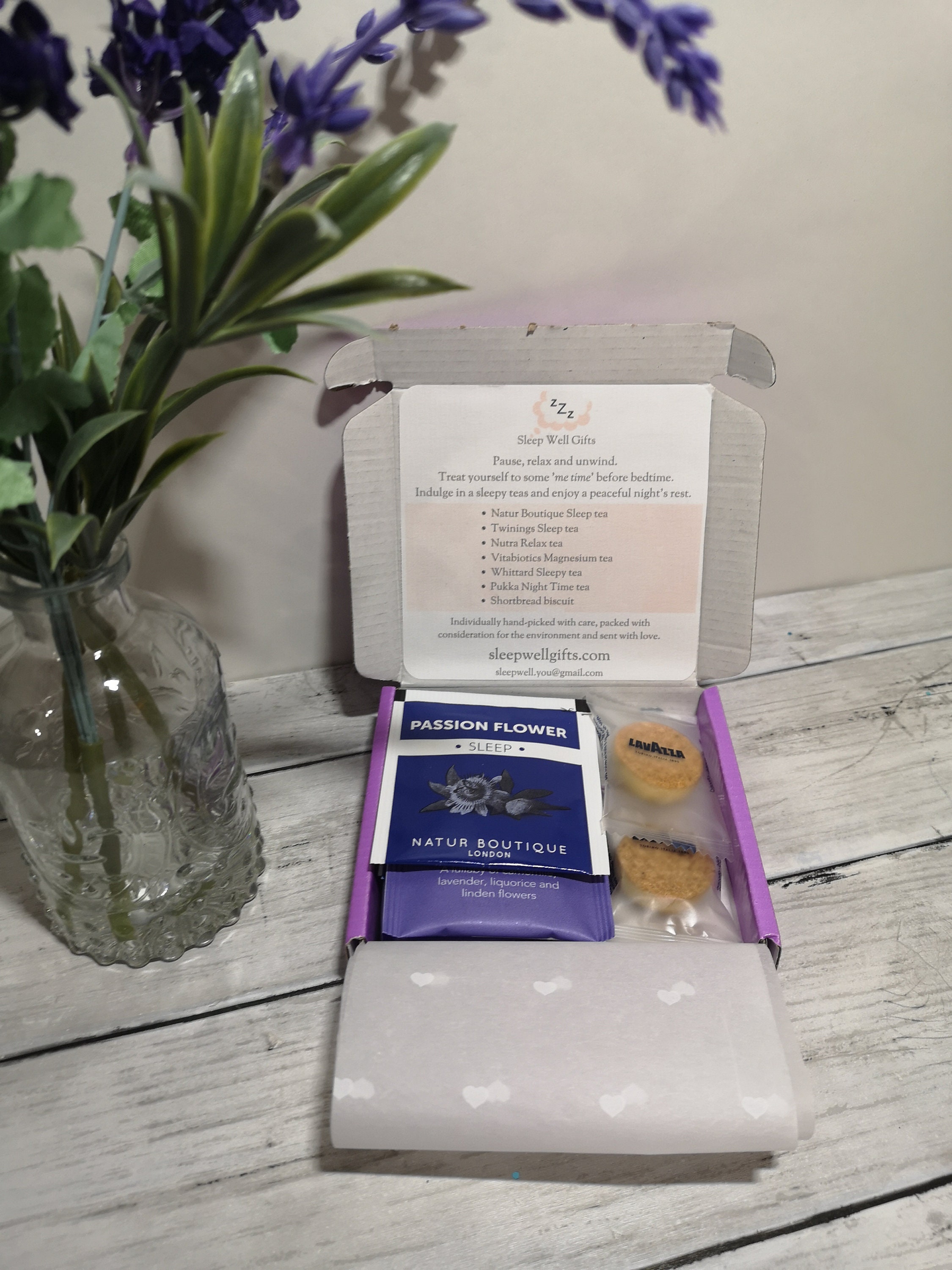 Sleep Tea Gift Box / Sleep Aid / Wellbeing / Letterbox Gift / Etsy