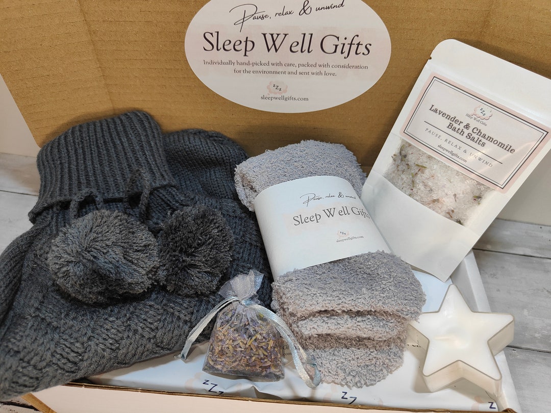 Sleep Well Gift Box/cosy Bedtime Pamper Hamper/hot Water Bottle Cover