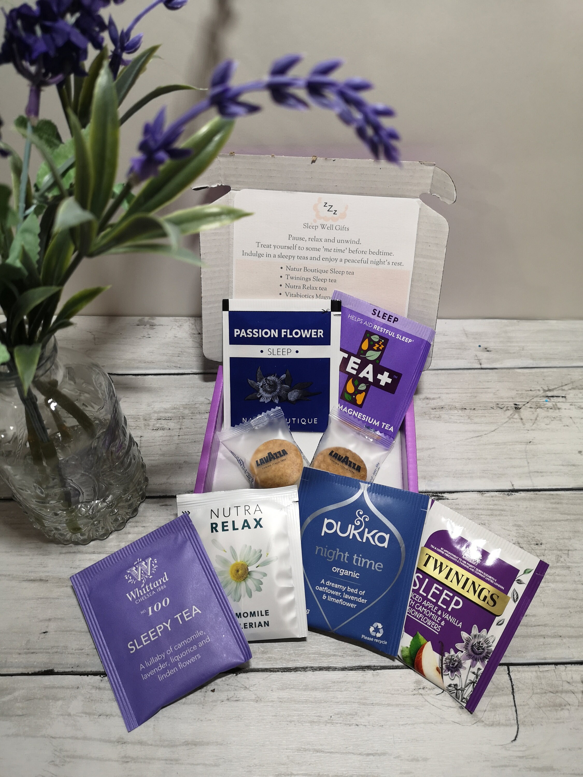 Sleep Tea Gift Box / Sleep Aid / Wellbeing / Letterbox Gift / Etsy