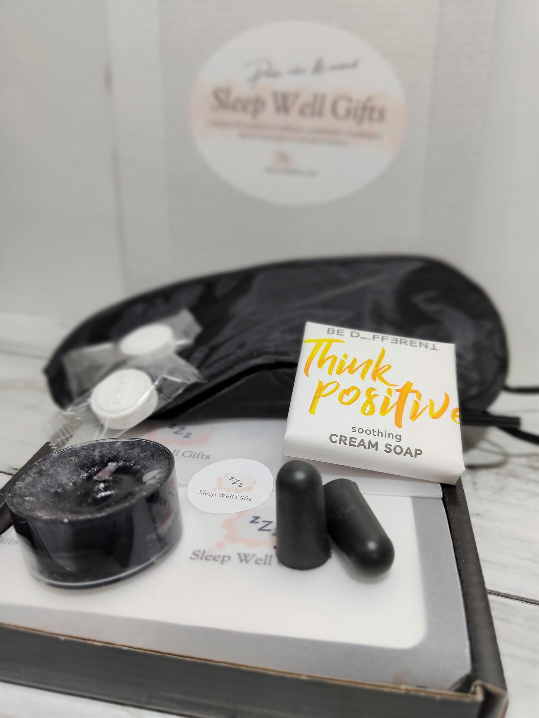 Sleep Well Gift Box/travel Sleep Kit/eye Cover and Ear Plugs/soap and