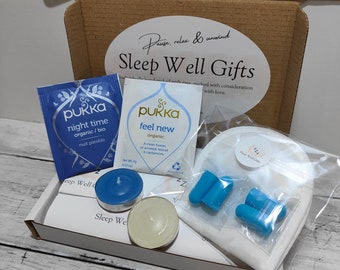 Sleep Well Gift Box/Sleep Kit/Bedtime Me time/Relaxation and Wellbeing letterbox gift/mini pamper