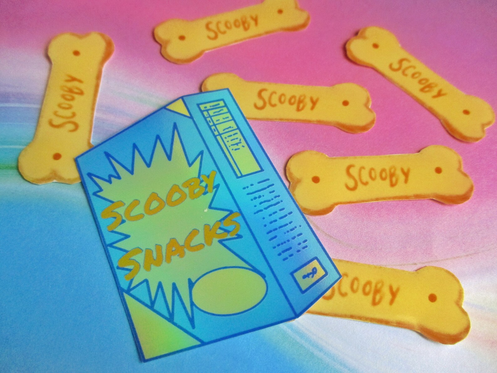 ScoobyDoo Scooby Snacks / 3 PC SET / 1 Scooby Snacks Box & 2 Etsy