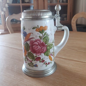German Original Beer Stein Handmade painting Oktoberfest Gift for her