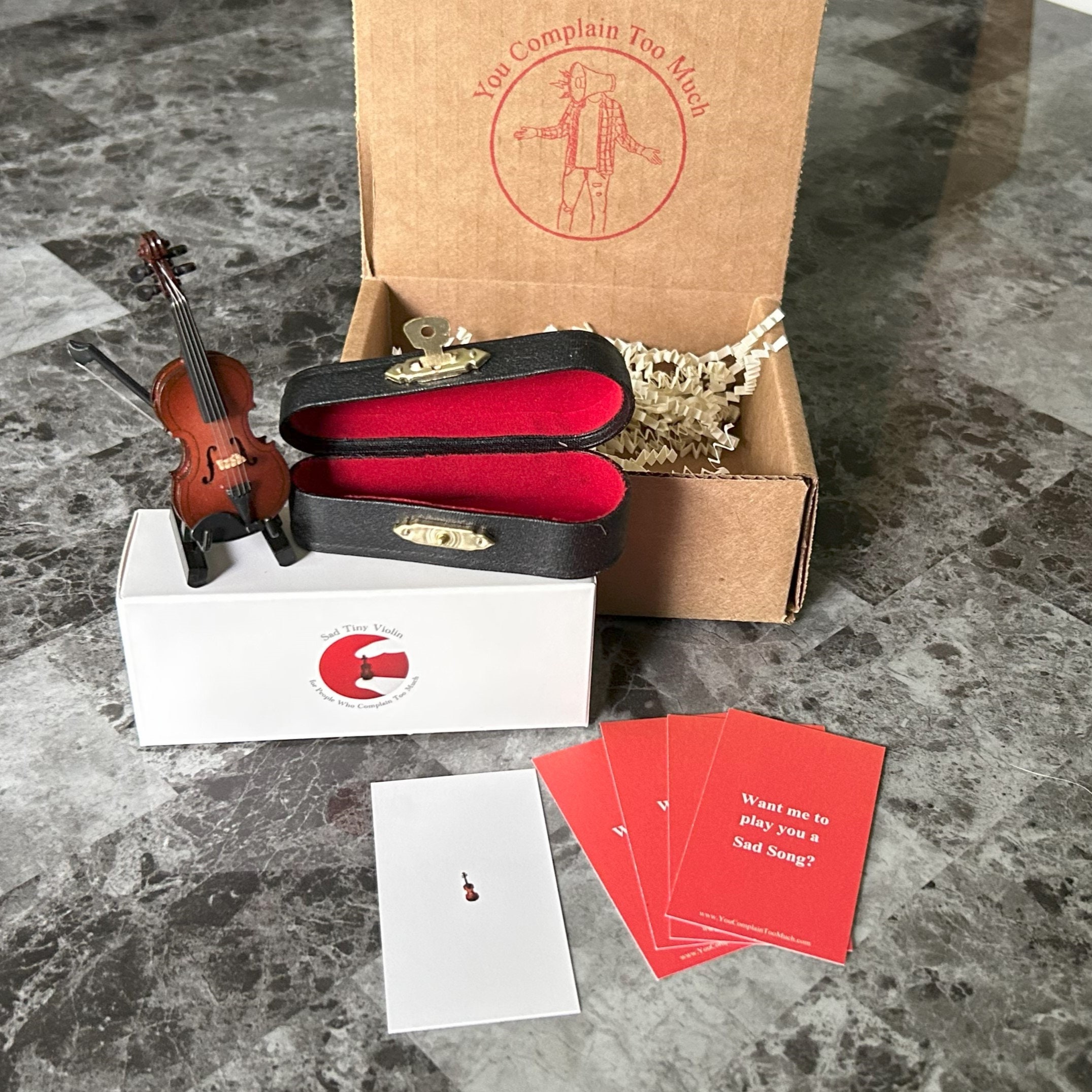 Funny “Sad Tiny Violin” Surprise Gift | Gag Gift, Funny Birthday Gift | For People who Complain Too Much, Spongebob Parody, Spongebob Gift