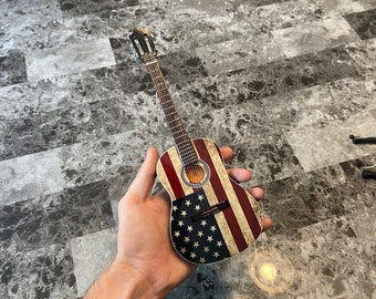 Mini American Flag Guitar (10 inch)