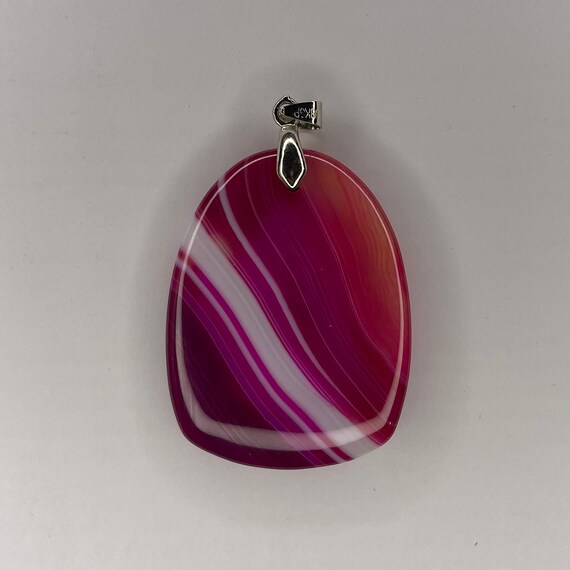 Agate Stone Pendant with Bails - image 3