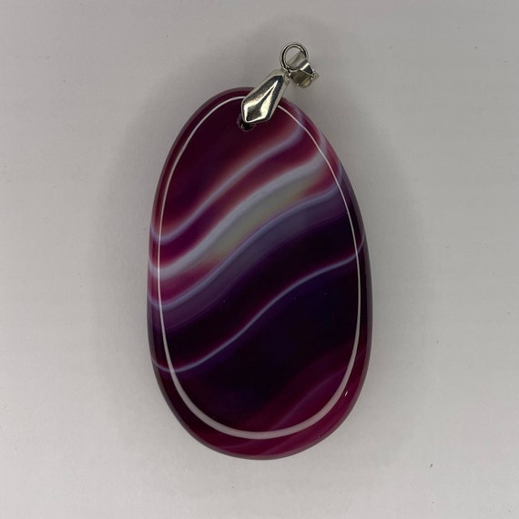Agate Stone Pendant with Bails - image 8