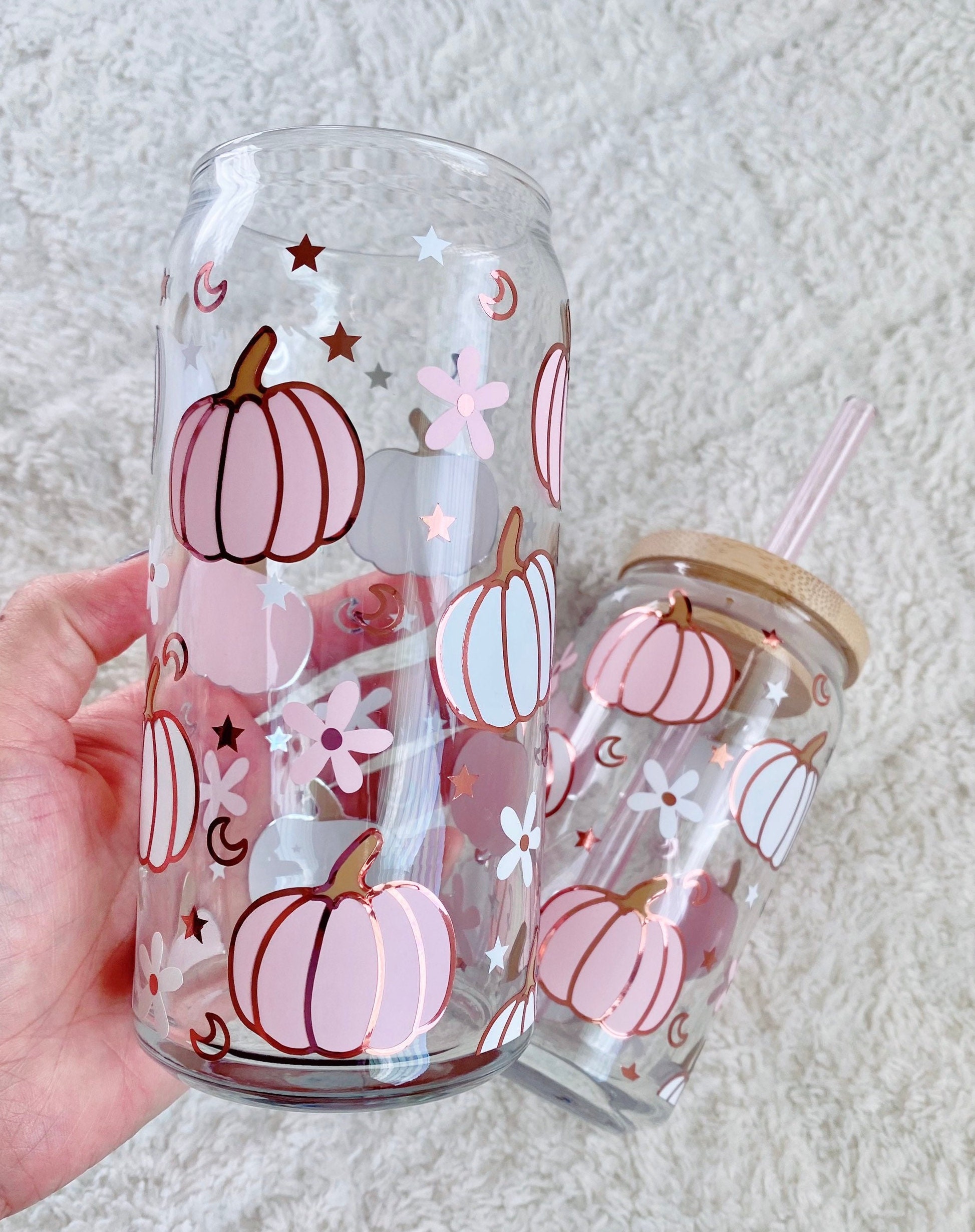 DIY Beer Can Glass for Fall & Halloween