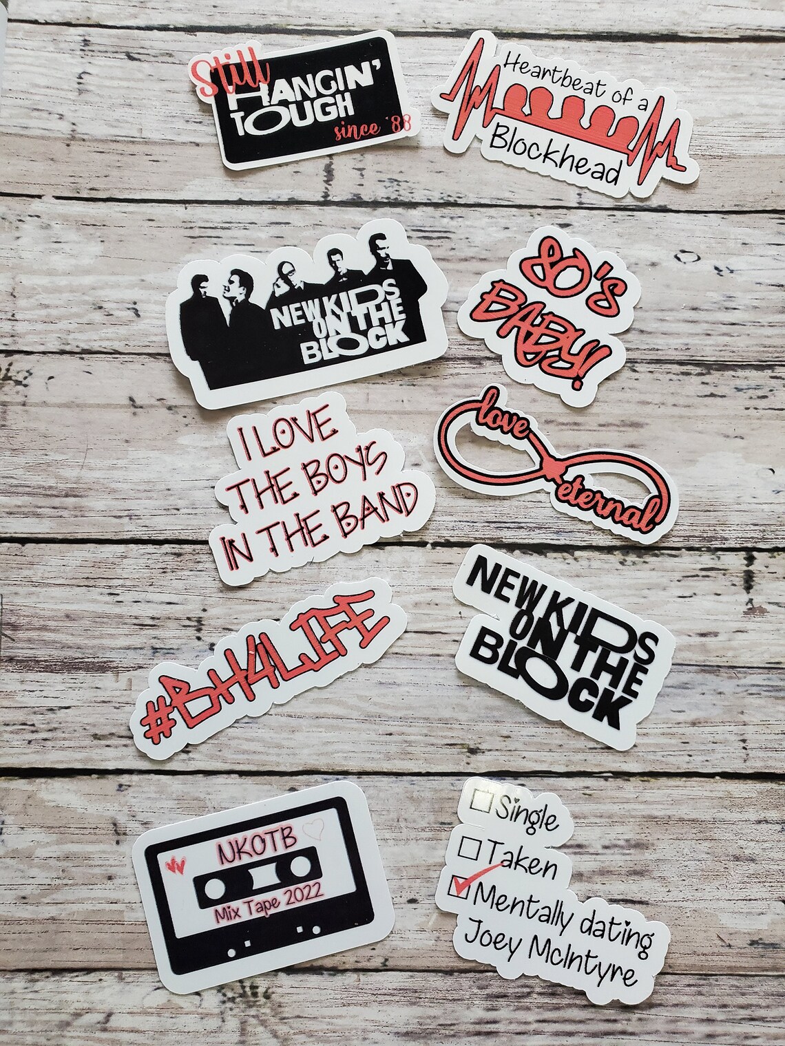 NKOTB 10 Sticker Bundle New Kids on the Block Stickers Boys | Etsy