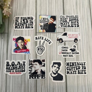 Matt Rife Sticker Bundle, Matt Rife stickers, Rife Life, Offend Me, Return to Matt Rife