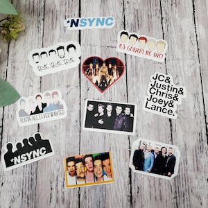 NSync 10 Sticker Bundle, NSync Stickers, It&#39;s Gonna Be Me, Bye-Bye-Bye, Boy Band, Justin Timberlake, Lance Bass, Joey Fatone