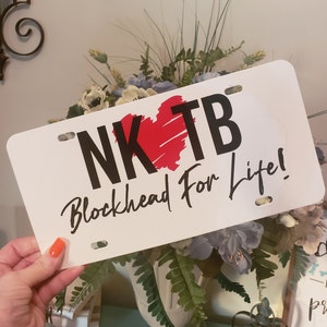 NKOTB Blockhead For Life License Plate, Blockhead For Life, New Kids on the Block, Blockhead Gift