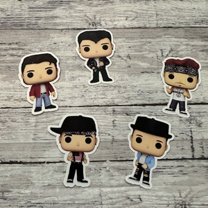 NKOTB Fun Doll Stickers, New Kids on The Block Sticker Set, New Kids Doll Stickers, Donnie, Jordan, Joey, Danny, Jon, Blockheads