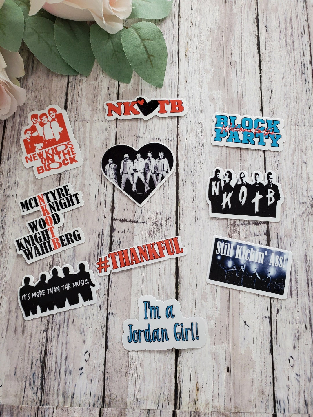 NKOTB 10 Sticker Bundle 2, New Kids on the Block Stickers, Block Party ...