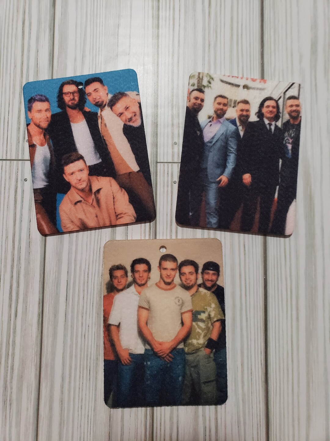 NSYNC GROUP Air Fresheners, 3 Different Designs 2sided, Nsync, Nsync Fan Gift, Justin, JC, Joey