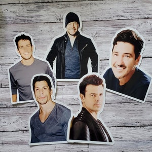 NKOTB 5&quot; Stickers, New Kids on the Block Large Stickers, Blockhead Gift, Danny, Donnie, Joey, Jon, Jordan Sticker