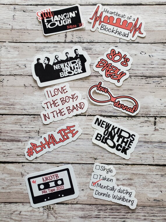 NKOTB 10 Sticker Bundle New Kids on the Block Stickers Boys | Etsy