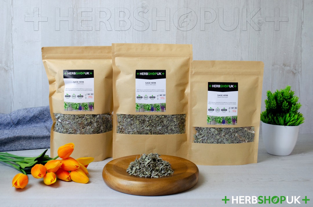Sage Died Herb salvia Officinalis Organic Quality Szalwia Etsy UK