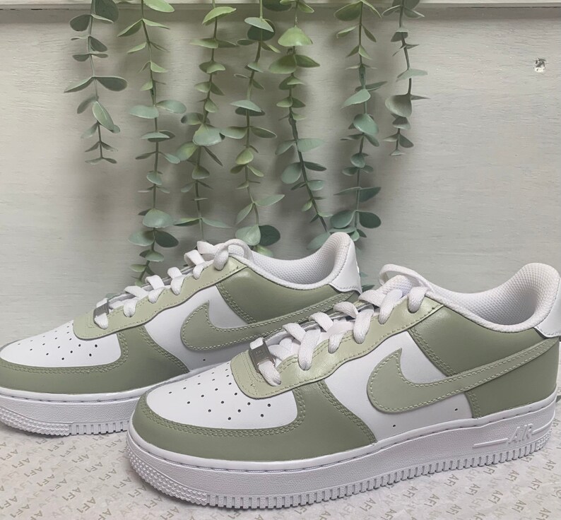 Sage Green Custom Trainers - Etsy UK