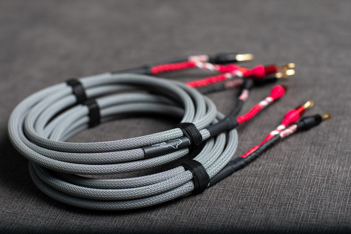 8' Foot Pair Custom Audiophile Speaker Cables/ Built With Etsy