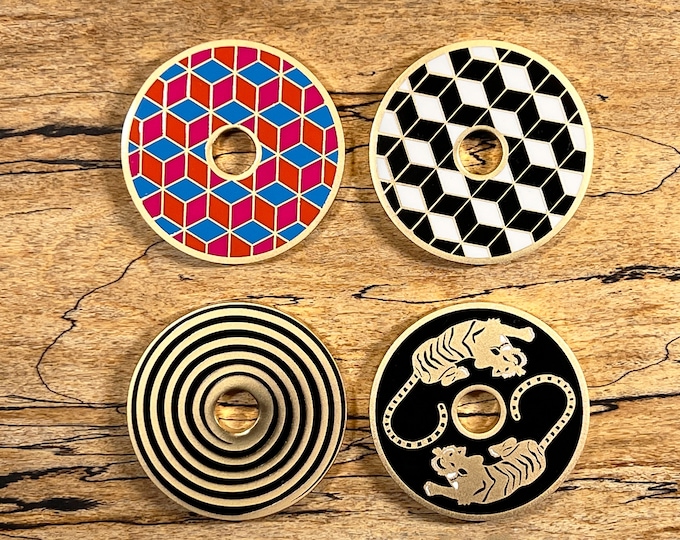 Funky 45 RPM Record Adapters | Enameled | Love & Victory | Vinyl Accessories