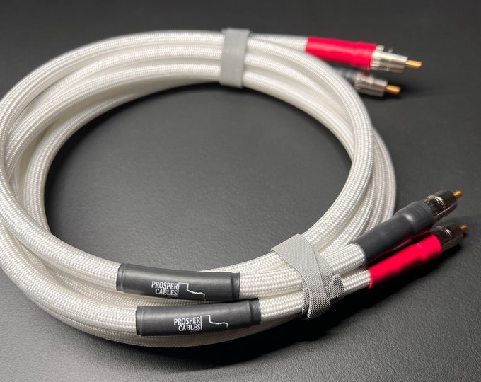 Audiophile RCA Cables | Canare LV-61s | Custom Length 3'-6' | High-Quality Interconnects