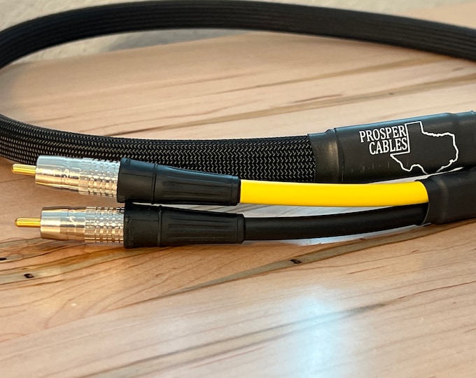 RCA Interconnect, Canare Lv-77s 3', 4', 5' or 6' Length