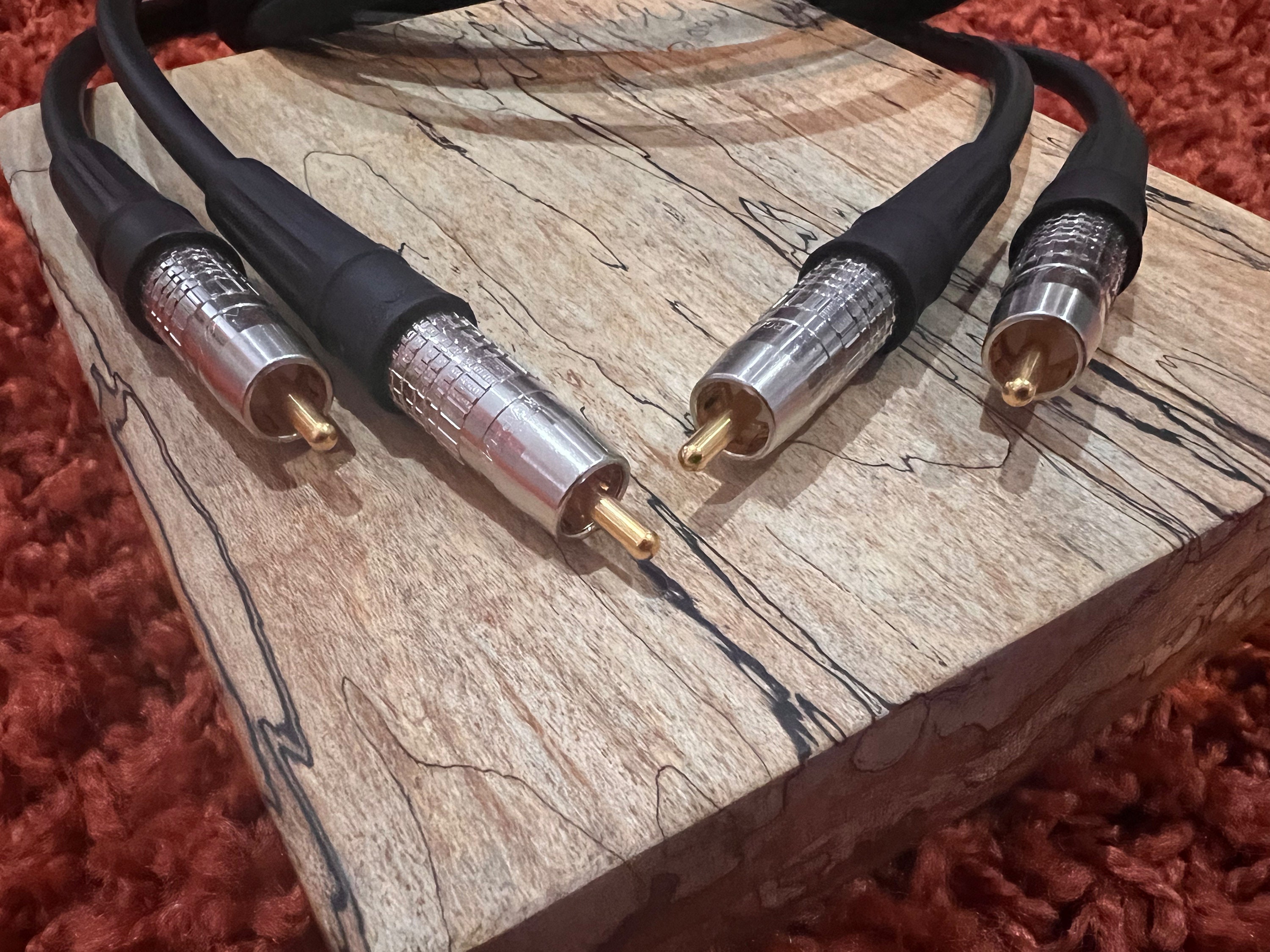 Audiophile RCA Cable Pair Canare LV61s LV77s Custom Lengths 3'6