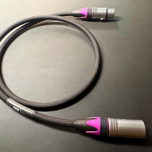 Custom Silver Coated Audiophile AES/EBU Balanced Digital 110-ohm XLR interconnect Cable