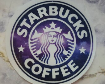 Galaxy Starbucks vinyl sticker| vinyl sticker| die-cut sticker| tumbler sticker| cute sticker| planner sticker| laptop sticker| mug sticker