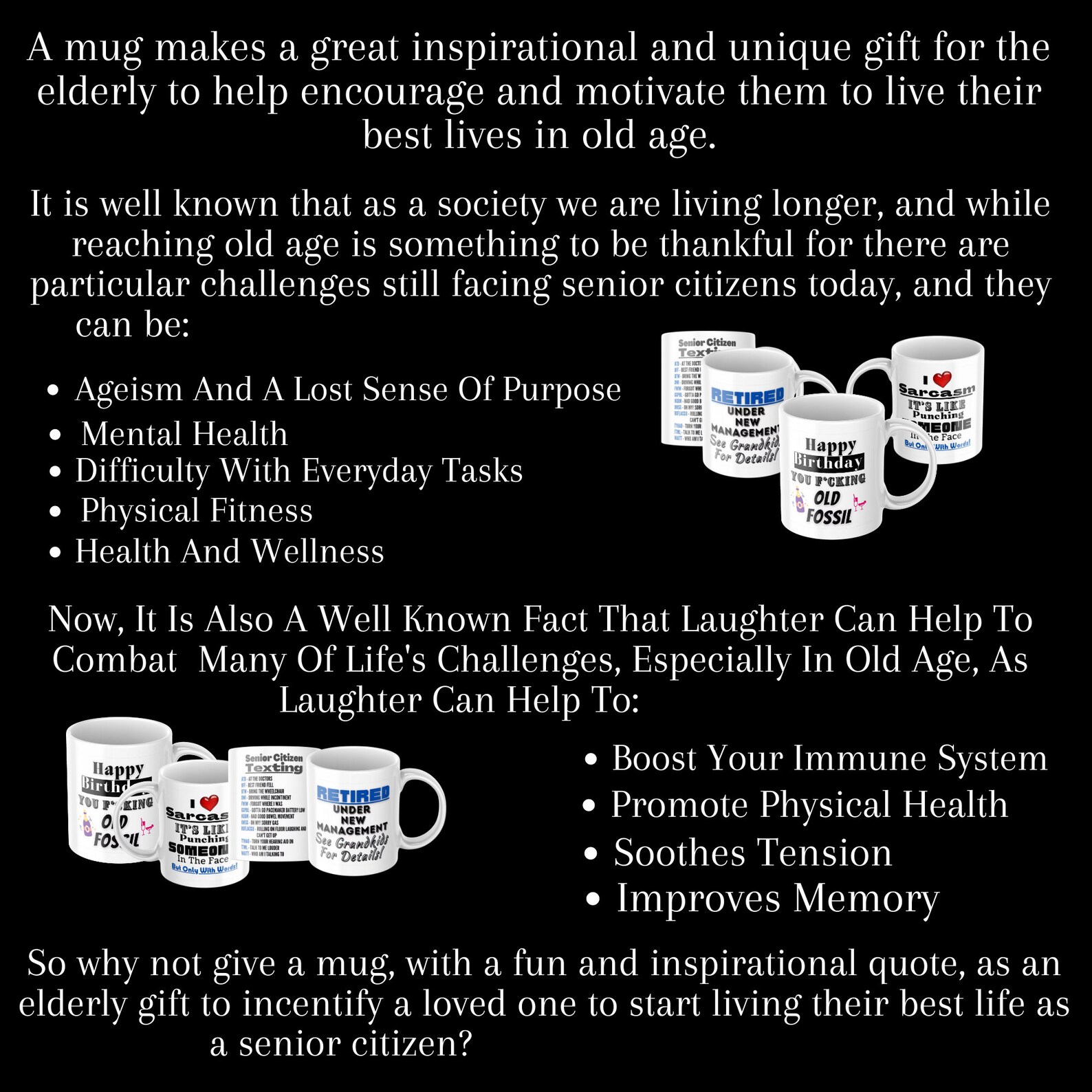 Elderly Coffee Mug Gift Senior Citizen Texting Code. A Premium Etsy