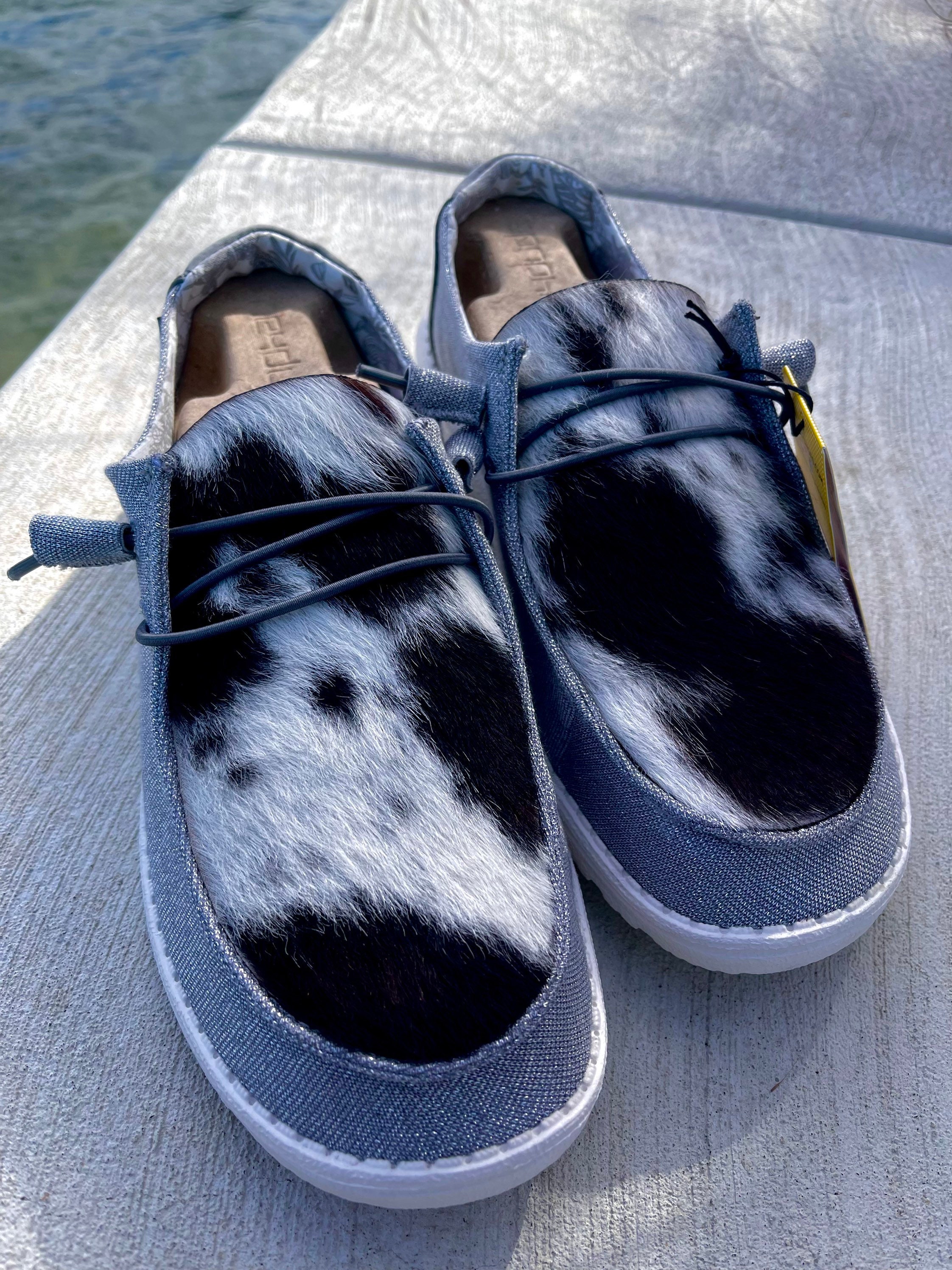 Custom Cowhide Hey Dude Shoes womens Etsy UK